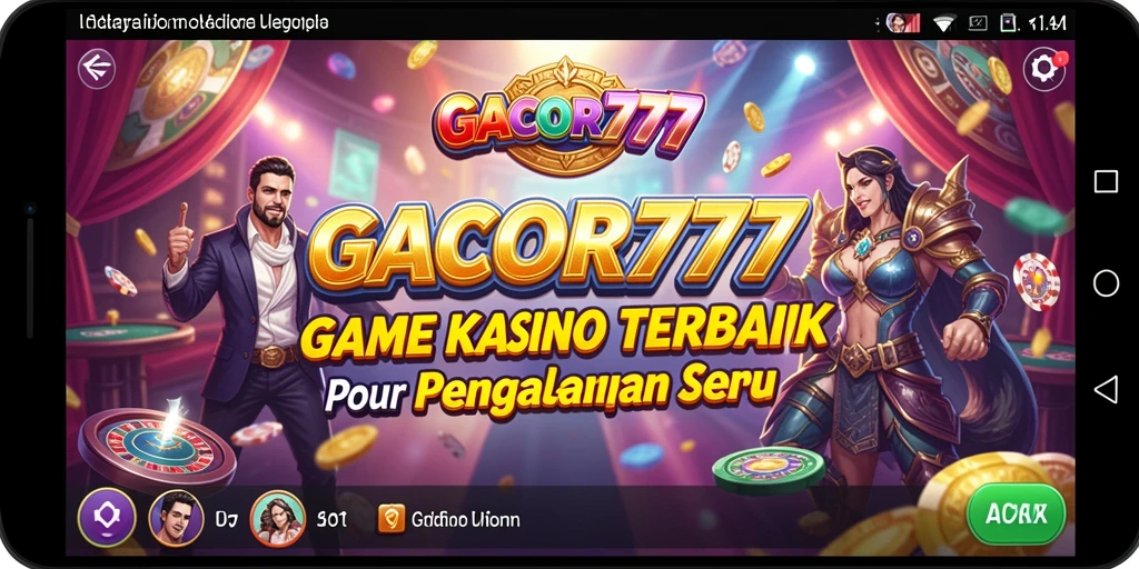 Screenshot utama GACOR777 menampilkan gameplay Kasino yang mendebarkan.