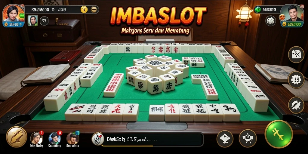 Tampilan gameplay seru dari permainan Mahjong IMBASLOT.