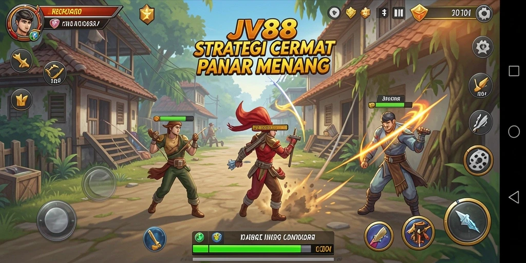 Tampilan gameplay JV88 yang menantang dan menarik saat bermain strategi.