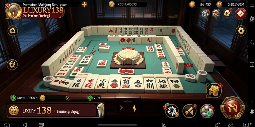 Tampilan gameplay LUXURY138 yang menarik dalam permainan Mahjong.