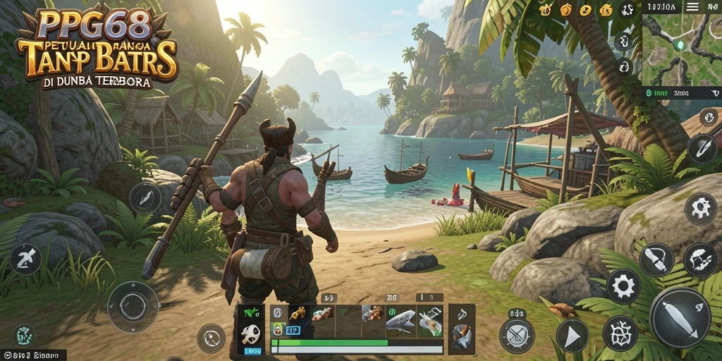 Tangkapan layar PGG68 menampilkan pemandangan alam yang menakjubkan dalam gameplay Open World.