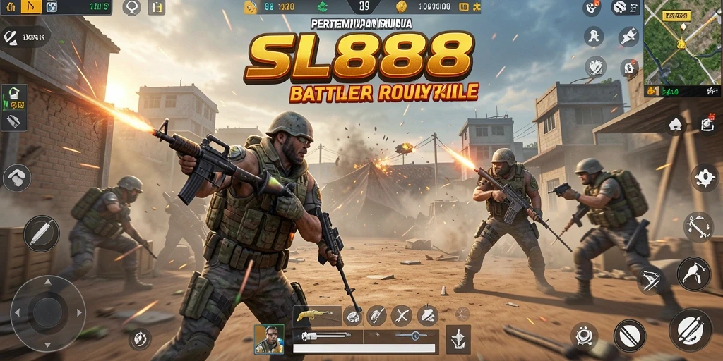 Tangkapan layar gameplay <strong>SL888</strong> yang menunjukkan aksi pertempuran mendebarkan.