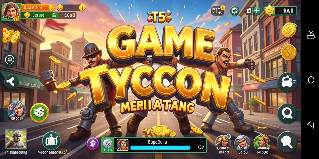 Tangkapan layar menampilkan gameplay dinamis T6 dengan strategi Tycoon.
