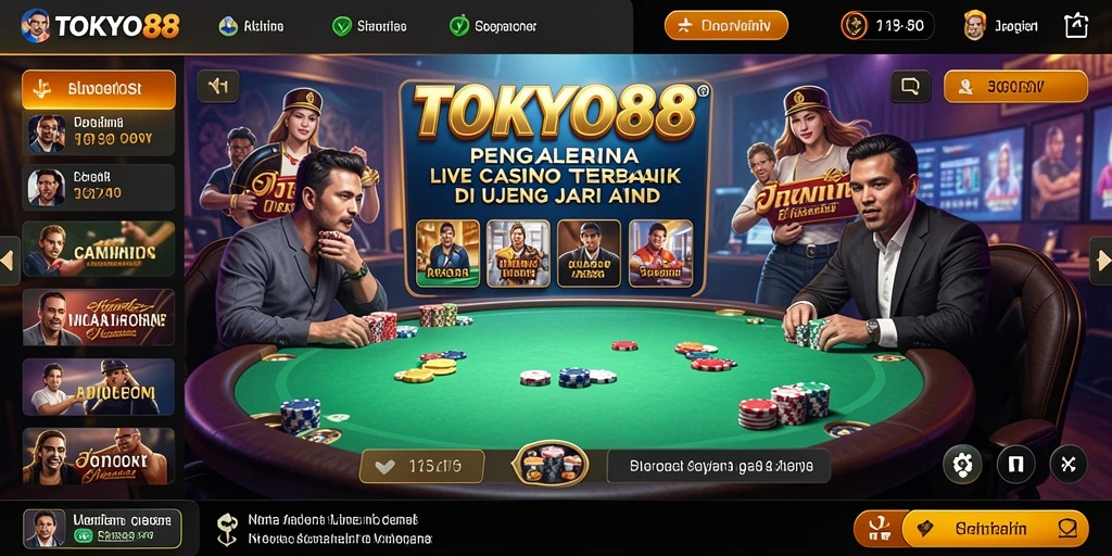 Tampilan gameplay real-time yang menakjubkan dan interaktif di TOKYO88.