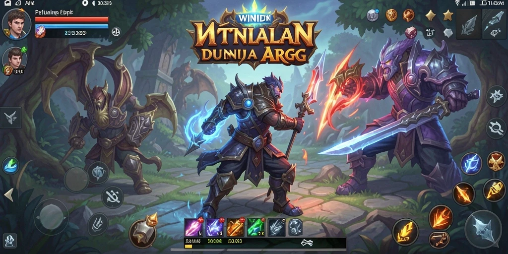 Screenshot gameplay WINIDN menampilkan aksi pertarungan yang menarik.