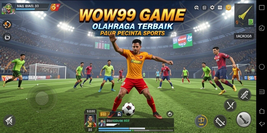 Tampilan gameplay WOW99 dengan berbagai olahraga seru.